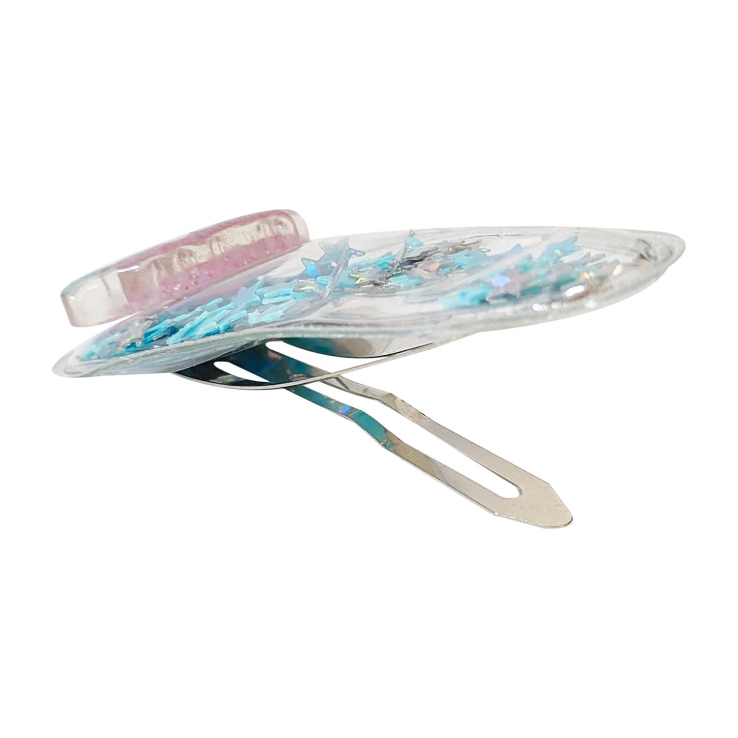 imageLUV HER Bluey Hair Accessories For Girls 6pc Cute Hair Clips with Favorite Bluey Character Charms Magical Confetti Hair Clips Ages 3Multicolor 3