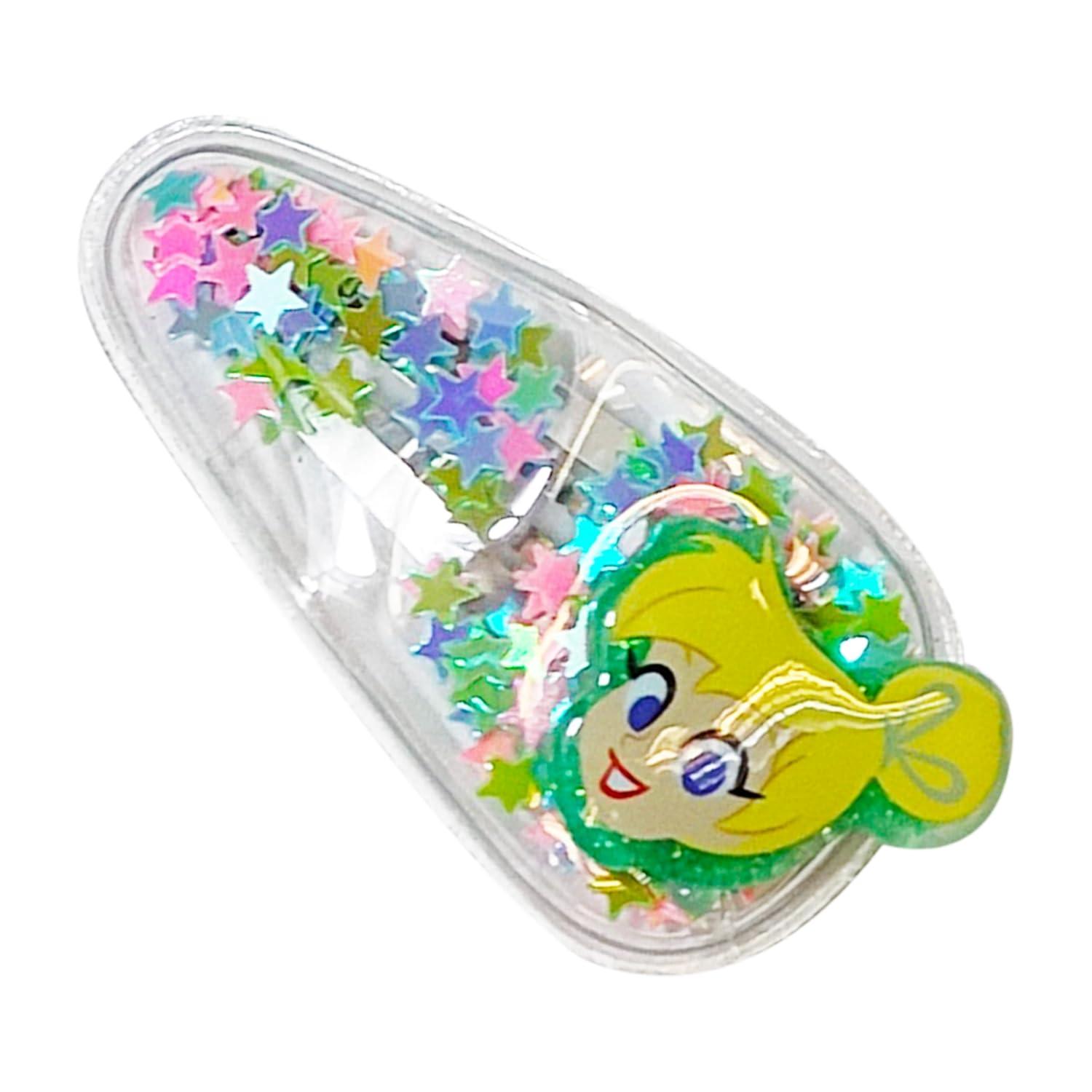 imageLUV HER Bluey Hair Accessories For Girls 6pc Cute Hair Clips with Favorite Bluey Character Charms Magical Confetti Hair Clips Ages 3Multicolor 3