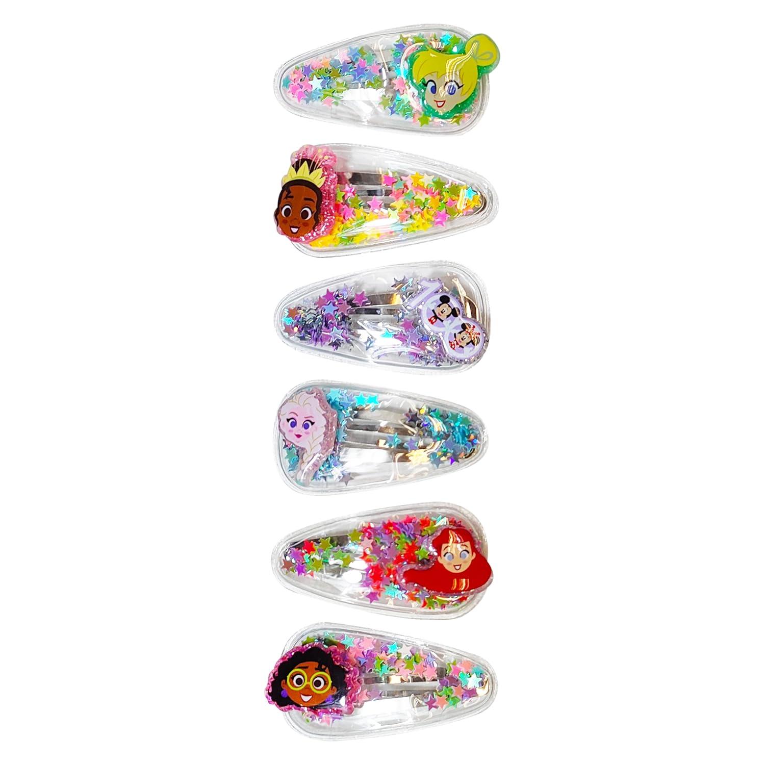 imageLUV HER Bluey Hair Accessories For Girls 6pc Cute Hair Clips with Favorite Bluey Character Charms Magical Confetti Hair Clips Ages 3Multicolor 3