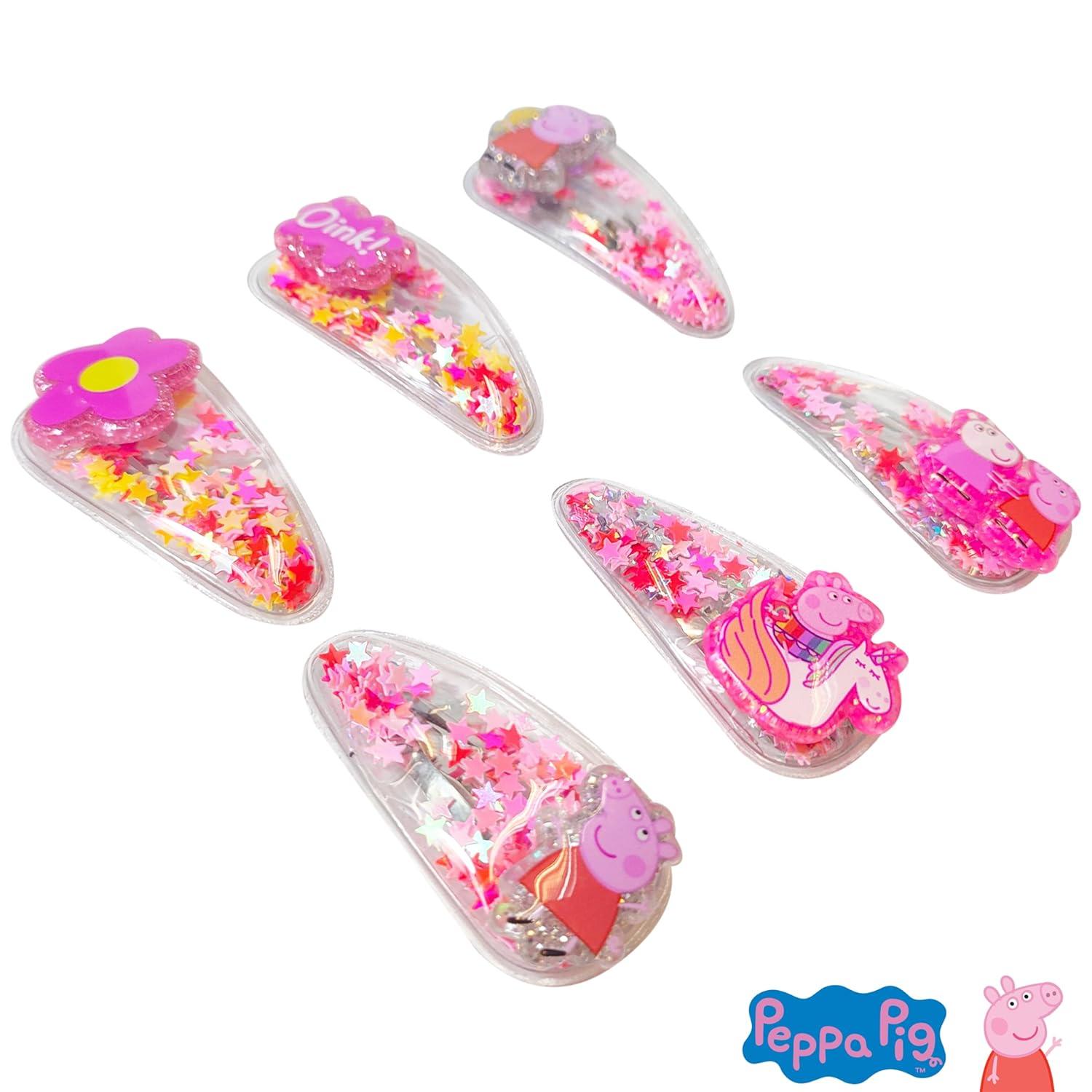 imageLUV HER Bluey Hair Accessories For Girls 6pc Cute Hair Clips with Favorite Bluey Character Charms Magical Confetti Hair Clips Ages 3Multicolor 4