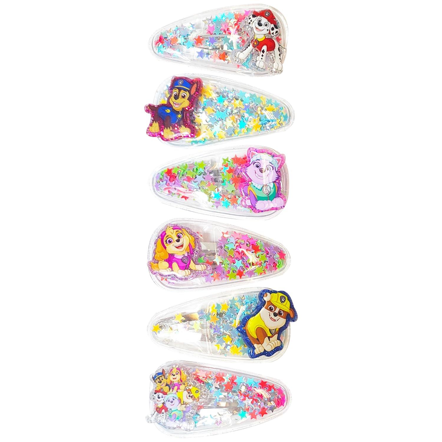 imageLUV HER Bluey Hair Accessories For Girls 6pc Cute Hair Clips with Favorite Bluey Character Charms Magical Confetti Hair Clips Ages 3Multicolor 5