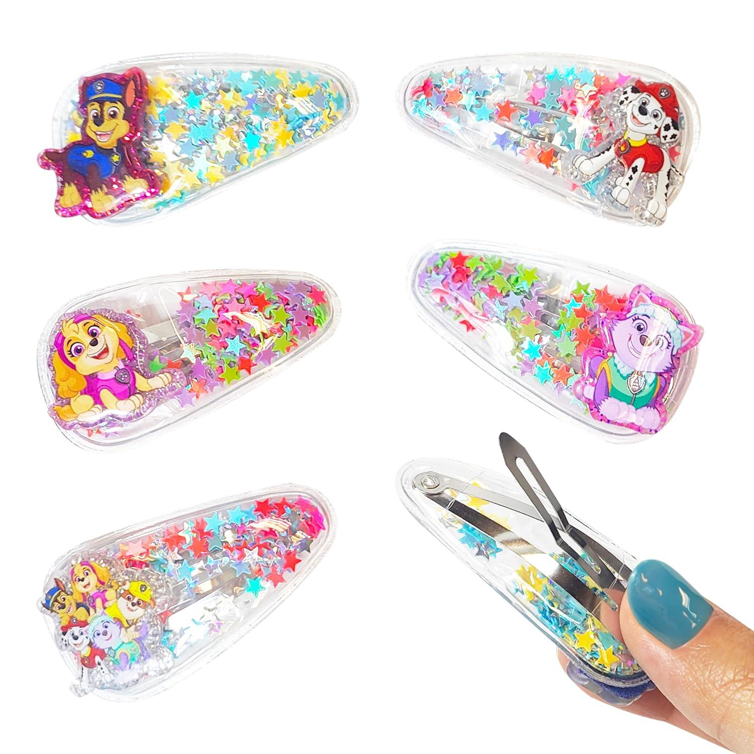 imageLUV HER Bluey Hair Accessories For Girls 6pc Cute Hair Clips with Favorite Bluey Character Charms Magical Confetti Hair Clips Ages 3Multicolor 5