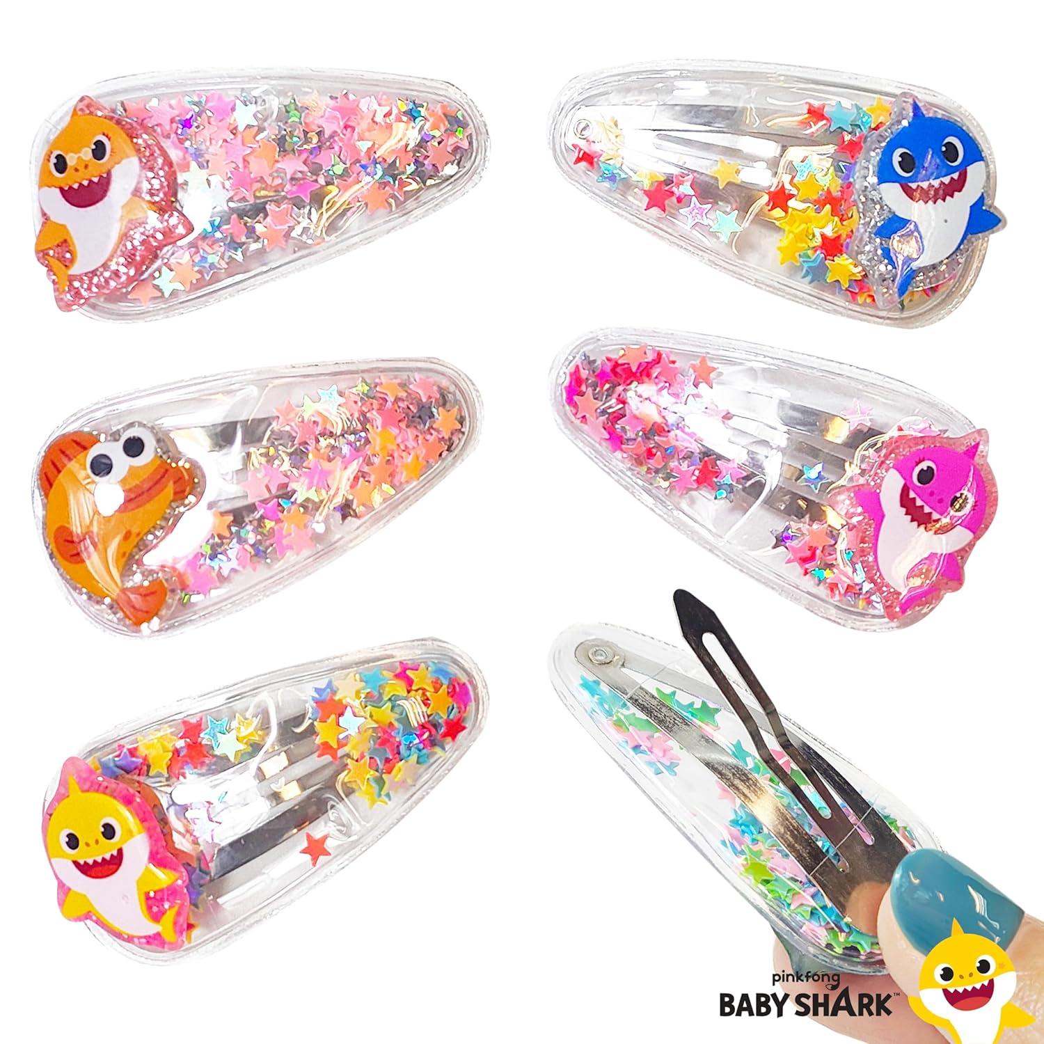 imageLUV HER Bluey Hair Accessories For Girls 6pc Cute Hair Clips with Favorite Bluey Character Charms Magical Confetti Hair Clips Ages 3Multicolor