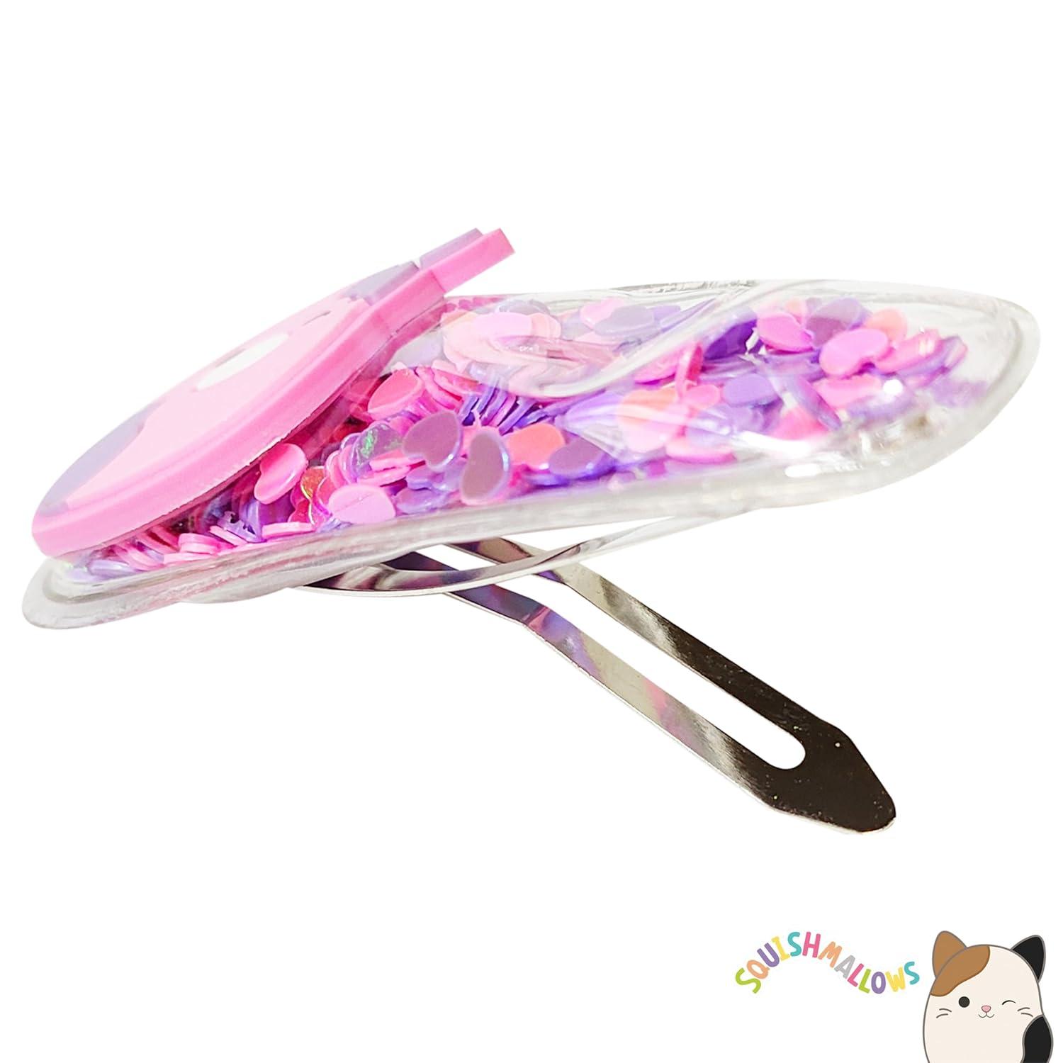 imageLUV HER Bluey Hair Accessories For Girls 6pc Cute Hair Clips with Favorite Bluey Character Charms Magical Confetti Hair Clips Ages 3Multicolor 6