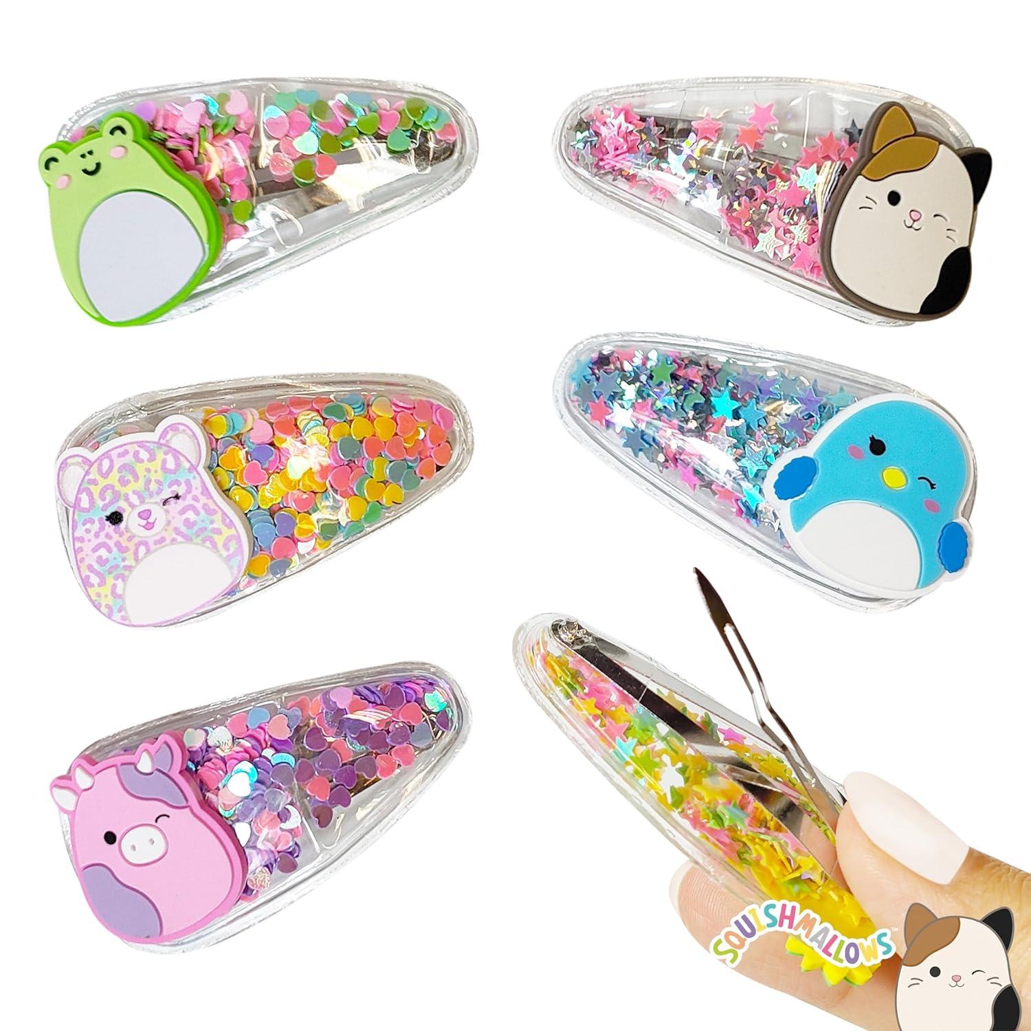 imageLUV HER Bluey Hair Accessories For Girls 6pc Cute Hair Clips with Favorite Bluey Character Charms Magical Confetti Hair Clips Ages 3Multicolor 6