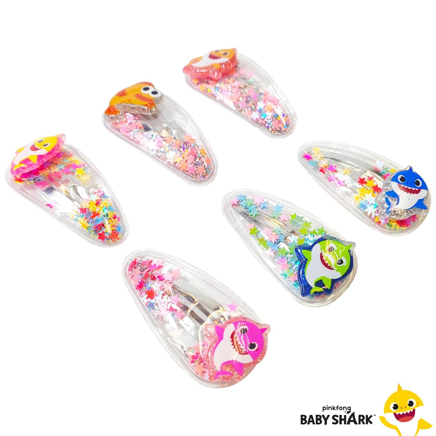 imageLUV HER Bluey Hair Accessories For Girls 6pc Cute Hair Clips with Favorite Bluey Character Charms Magical Confetti Hair Clips Ages 3Multicolor
