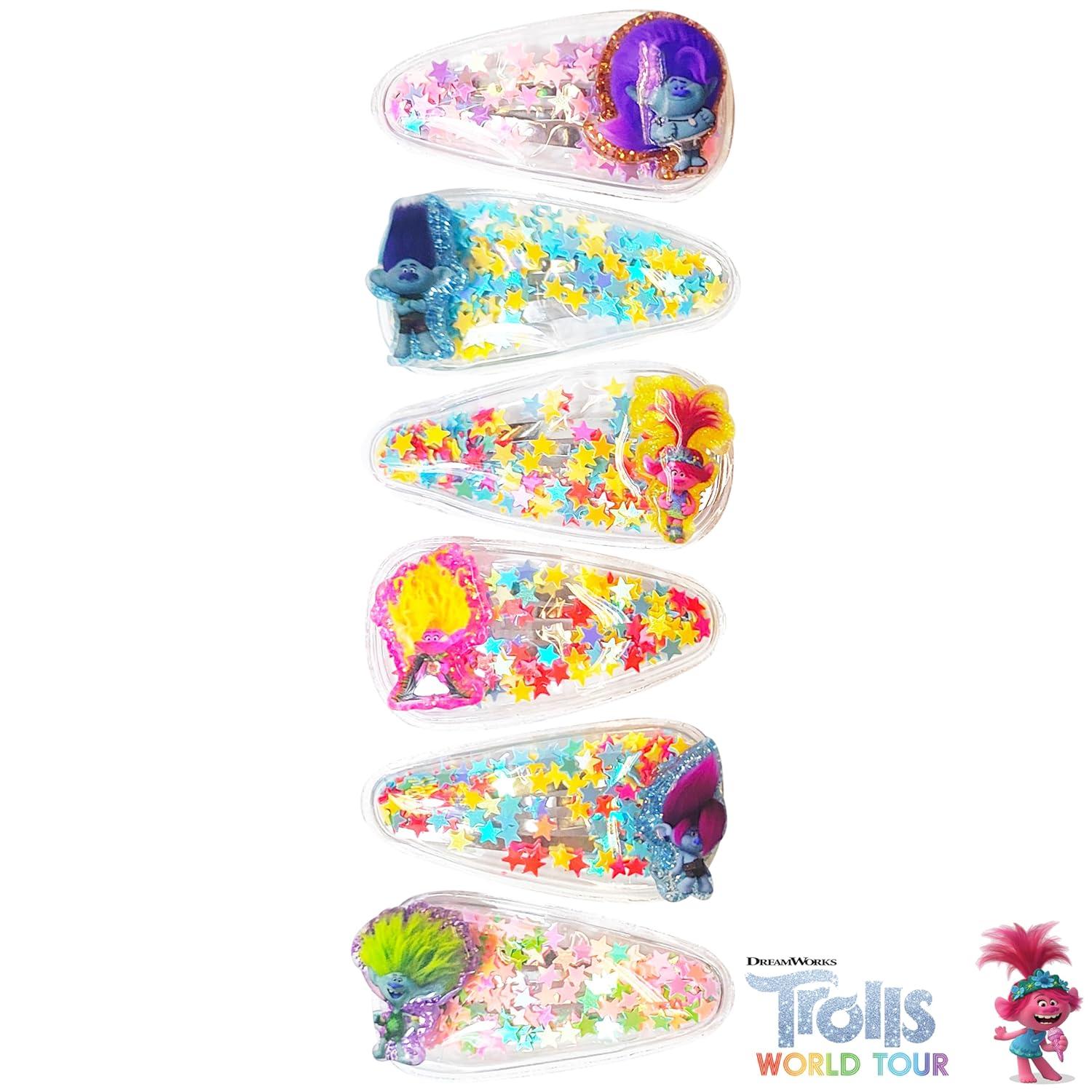 imageLUV HER Bluey Hair Accessories For Girls 6pc Cute Hair Clips with Favorite Bluey Character Charms Magical Confetti Hair Clips Ages 3Multicolor 7