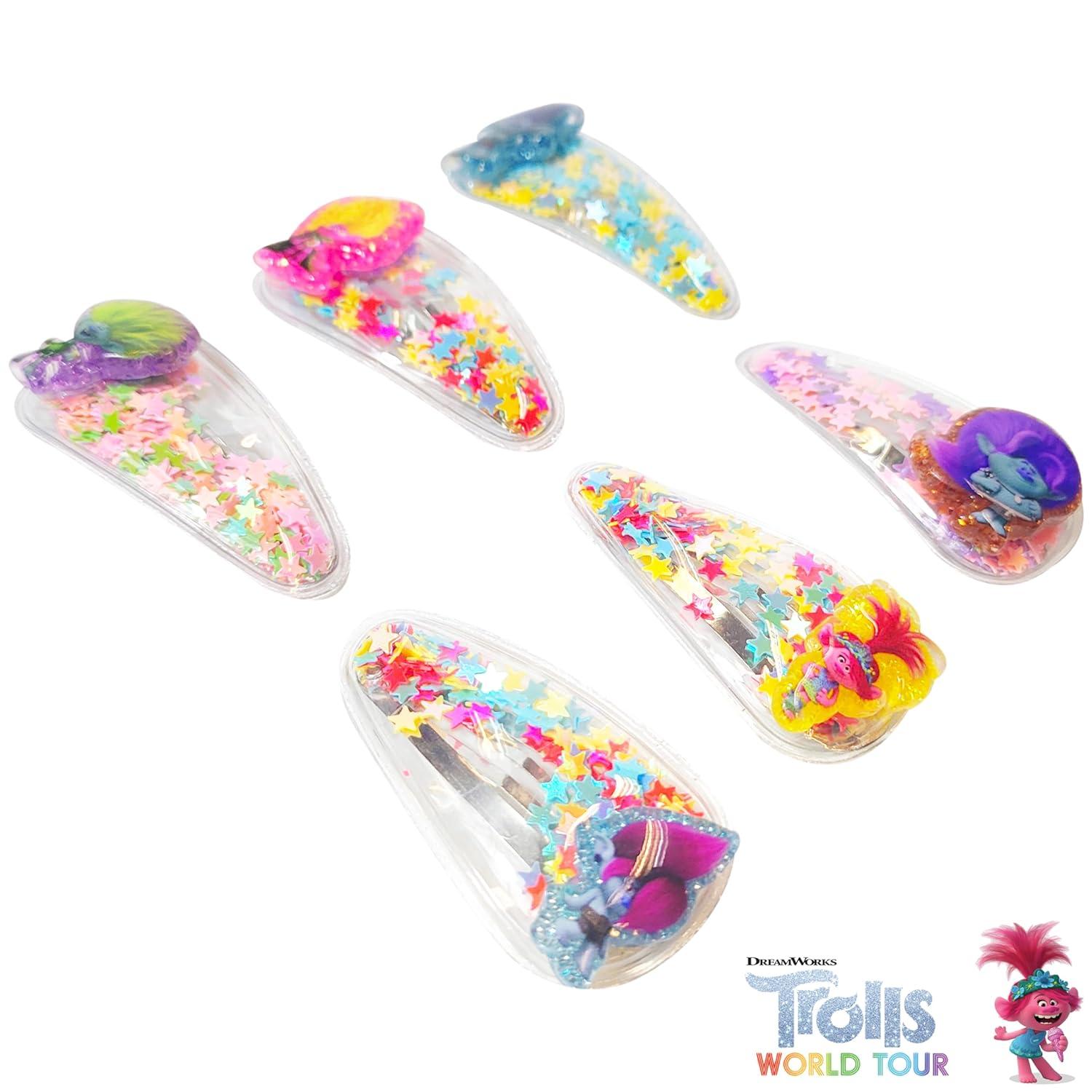 imageLUV HER Bluey Hair Accessories For Girls 6pc Cute Hair Clips with Favorite Bluey Character Charms Magical Confetti Hair Clips Ages 3Multicolor 7