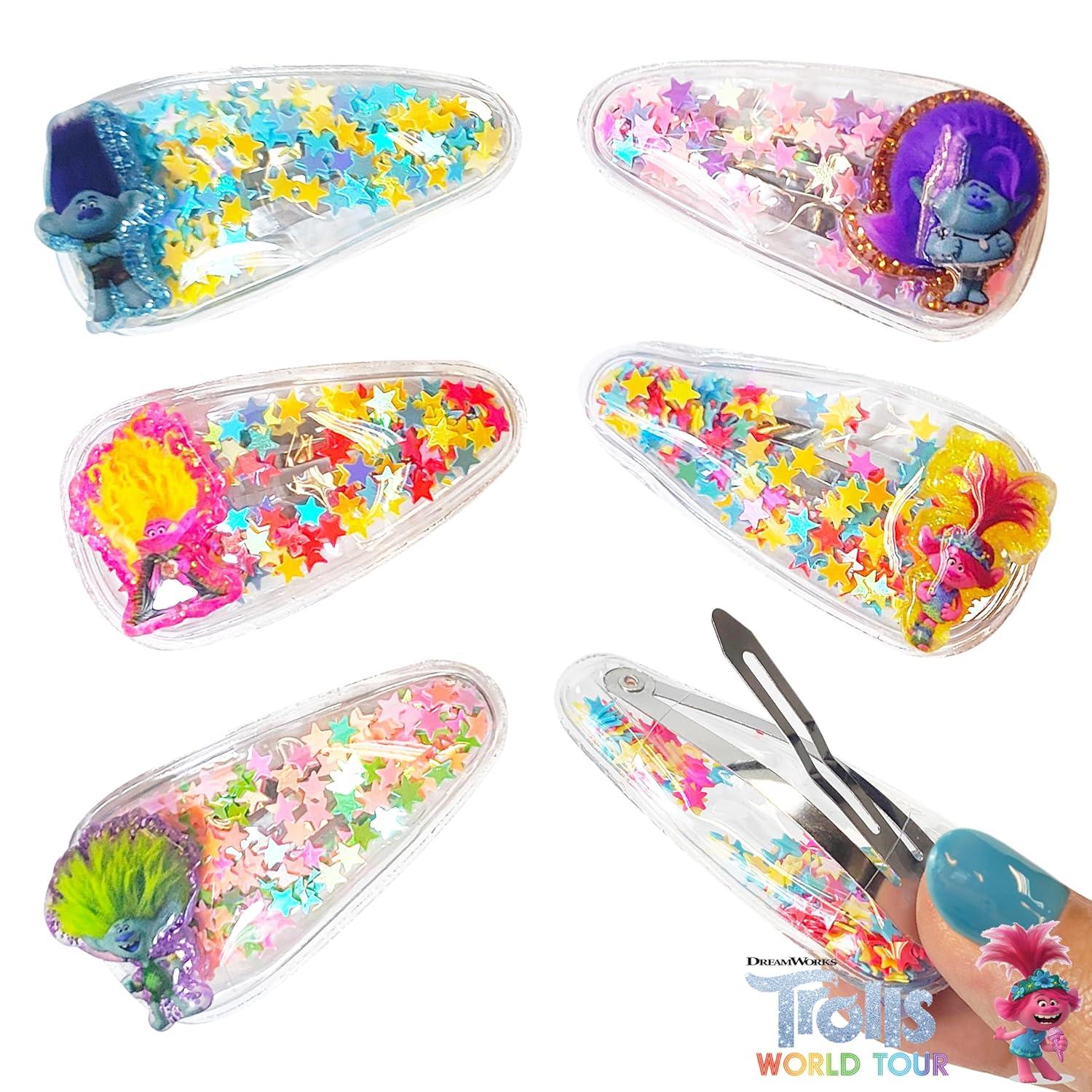 imageLUV HER Bluey Hair Accessories For Girls 6pc Cute Hair Clips with Favorite Bluey Character Charms Magical Confetti Hair Clips Ages 3Multicolor 7