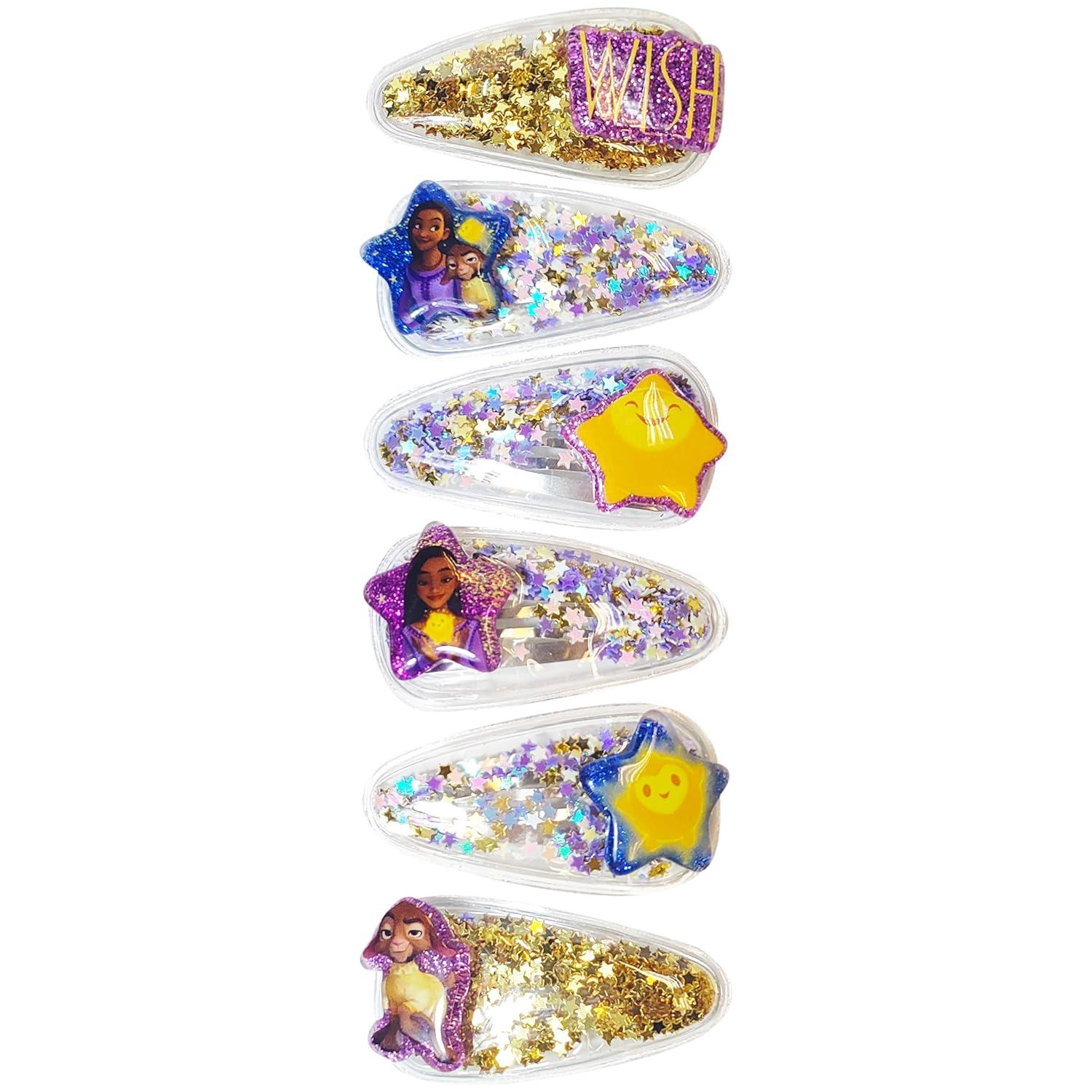 imageLUV HER Bluey Hair Accessories For Girls 6pc Cute Hair Clips with Favorite Bluey Character Charms Magical Confetti Hair Clips Ages 3Multicolor 8