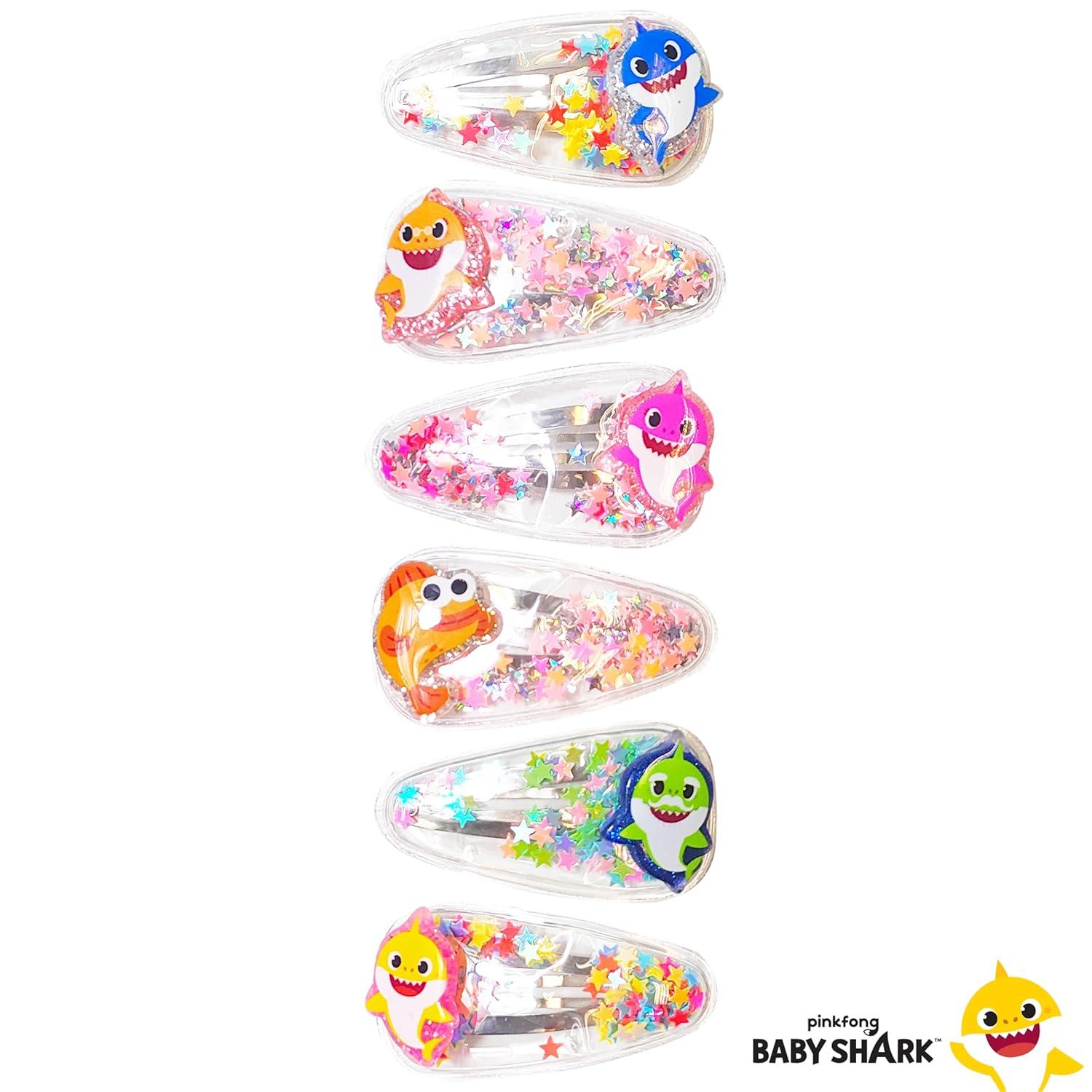 imageLUV HER Bluey Hair Accessories For Girls 6pc Cute Hair Clips with Favorite Bluey Character Charms Magical Confetti Hair Clips Ages 3Multicolor