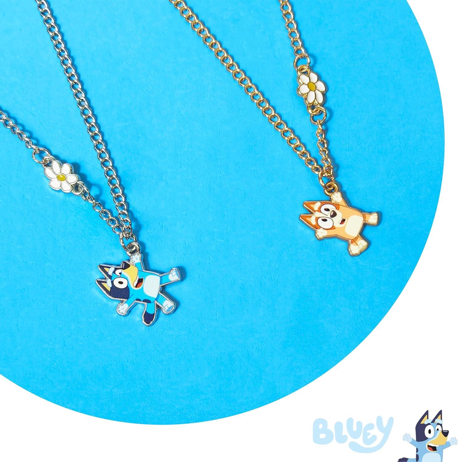 imageLUV HER Bluey and Bingo BFF Necklace Set Girls Friendship Gift for Ages 6