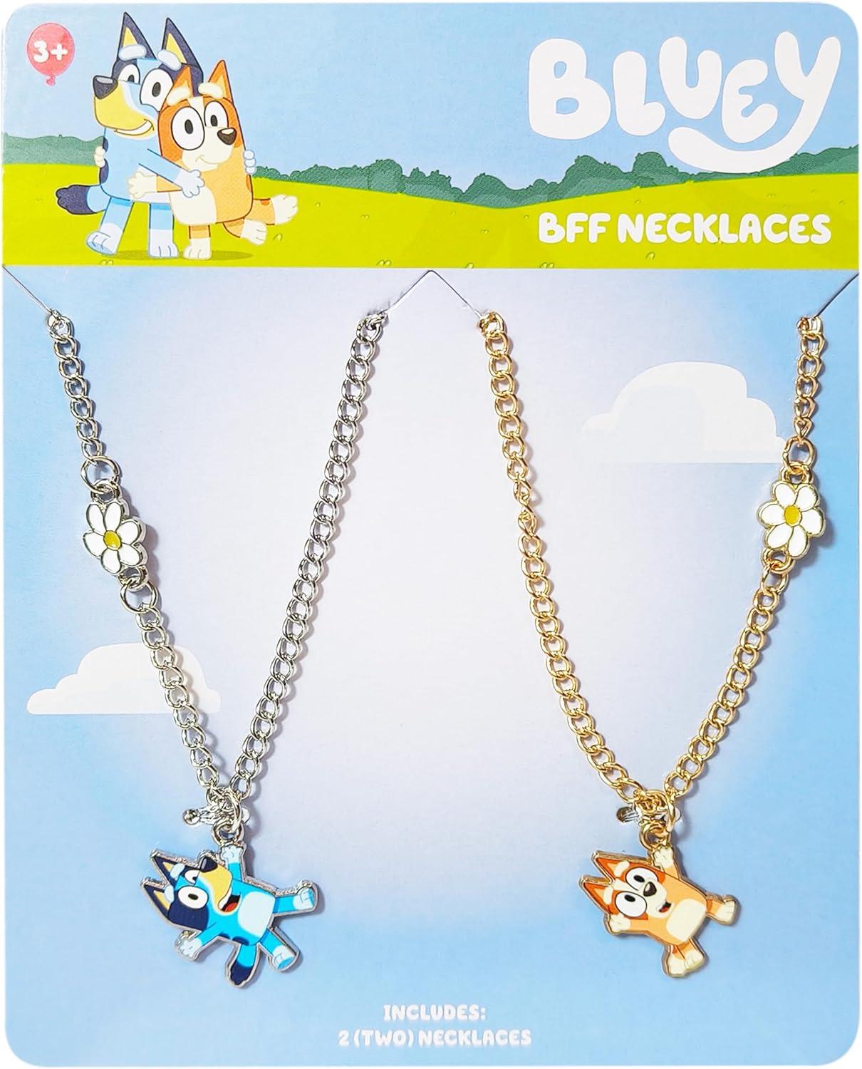 imageLUV HER Bluey and Bingo BFF Necklace Set Girls Friendship Gift for Ages 6