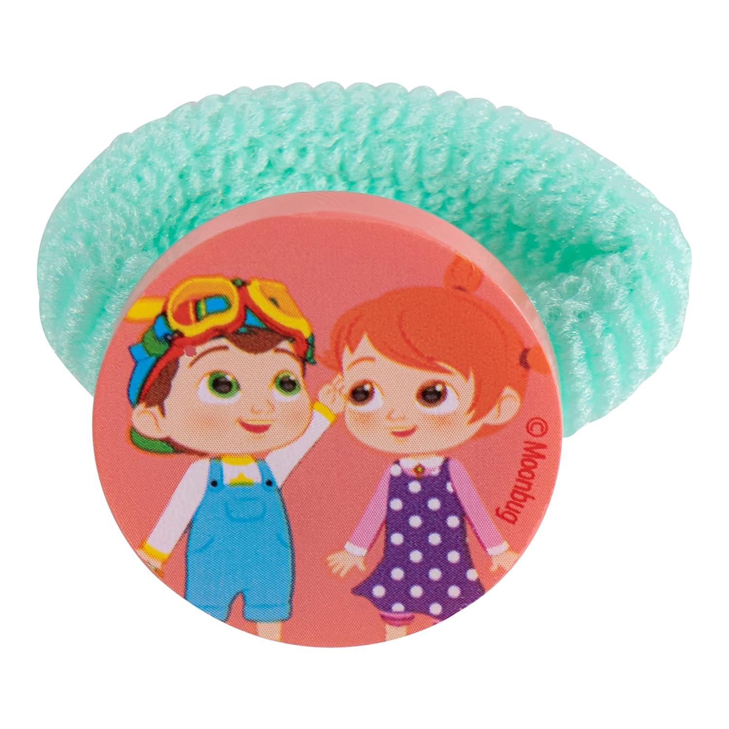 imageLuv Her Bluey Girls 20 Piece Accessory Set with 3 Barrettes 4 Snap Hair Clips 5 Elastics and 8 Terry Ponies Ages 3Co Comelon