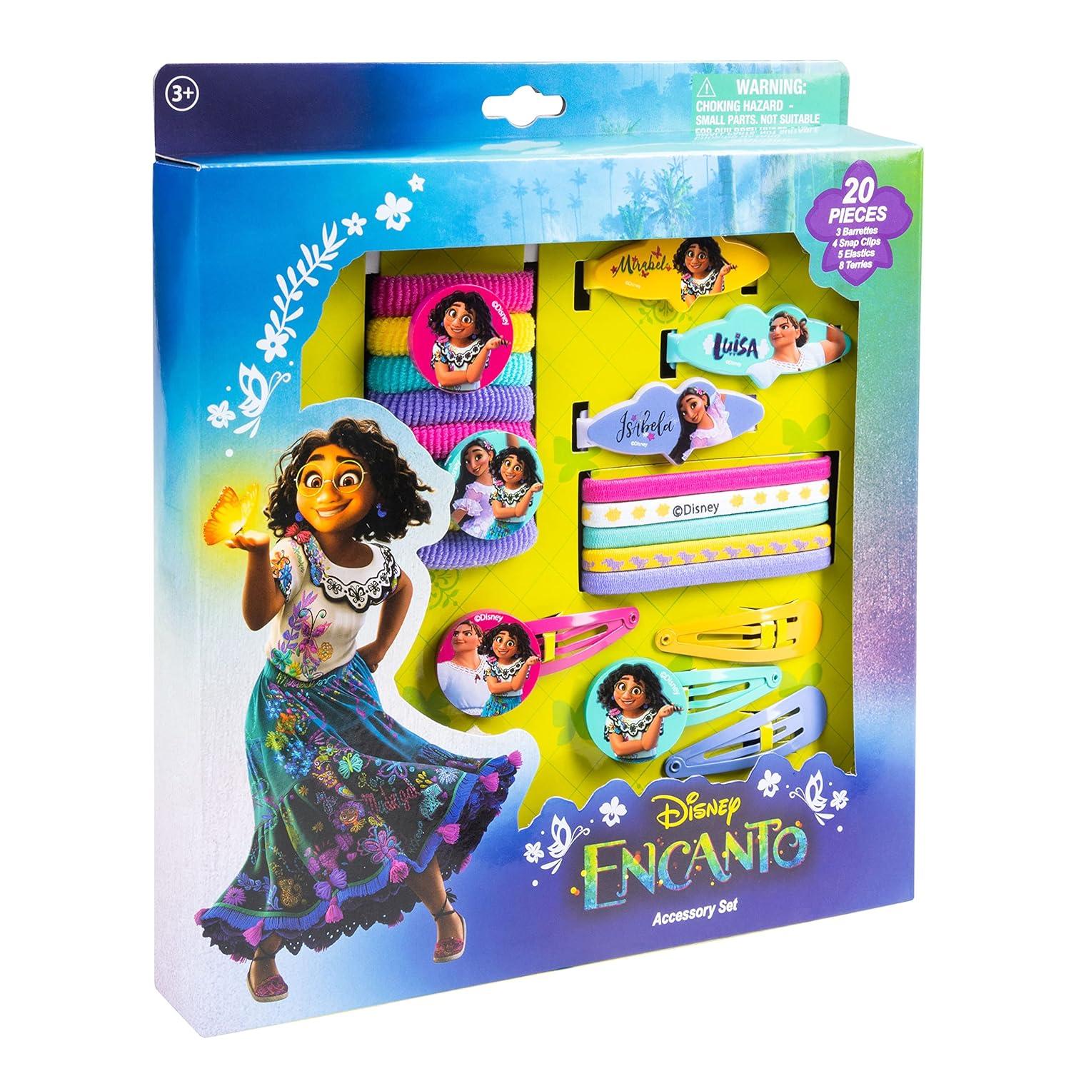 imageLuv Her Bluey Girls 20 Piece Accessory Set with 3 Barrettes 4 Snap Hair Clips 5 Elastics and 8 Terry Ponies Ages 3Encanto