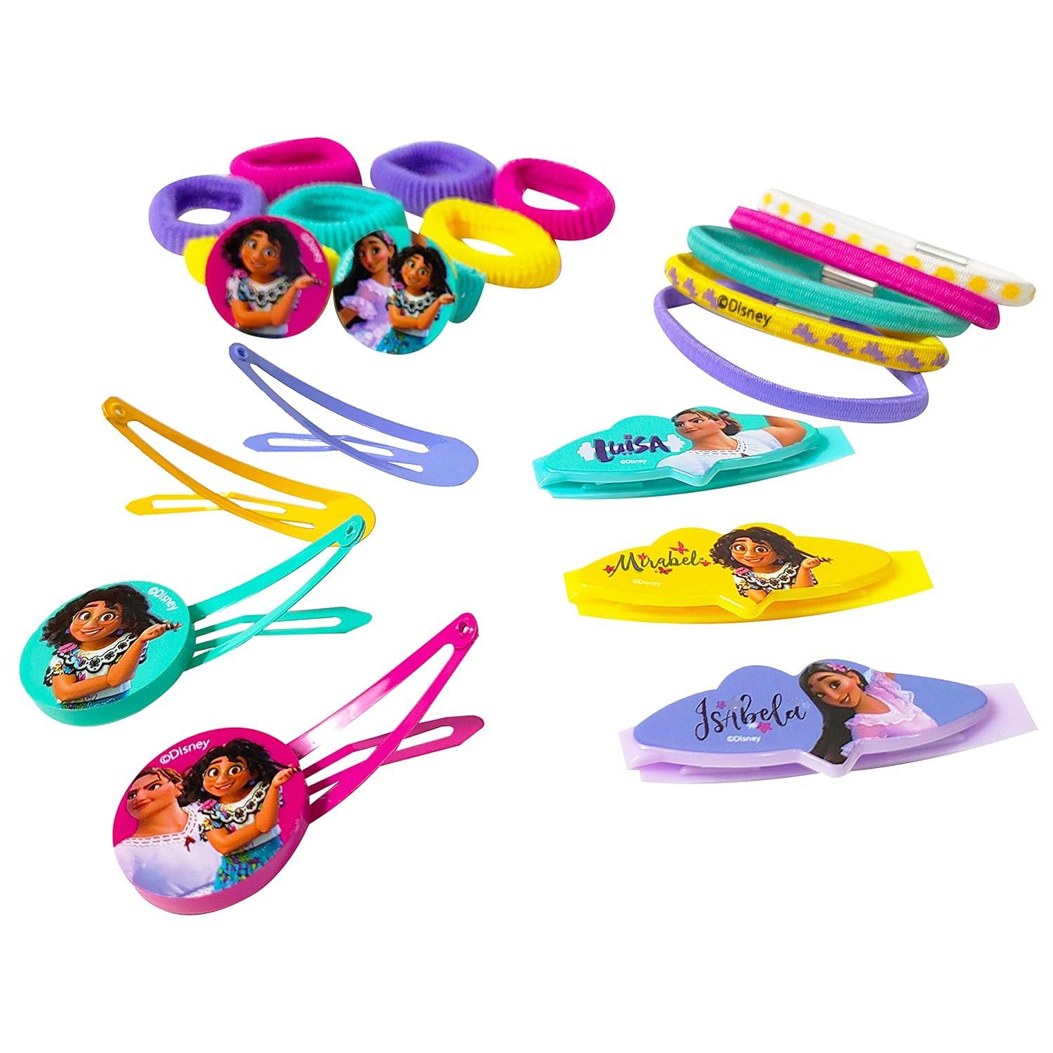 imageLuv Her Bluey Girls 20 Piece Accessory Set with 3 Barrettes 4 Snap Hair Clips 5 Elastics and 8 Terry Ponies Ages 3Encanto