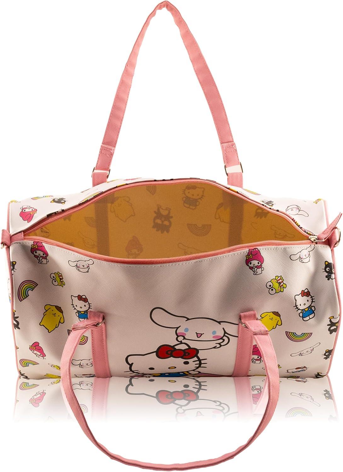 imageStitch Minnie Mickey Pooh Harry Potter or Jack Skellington 16 Leather Mini Travel Bag Duffle Bag Overnight BagCinnamoroll