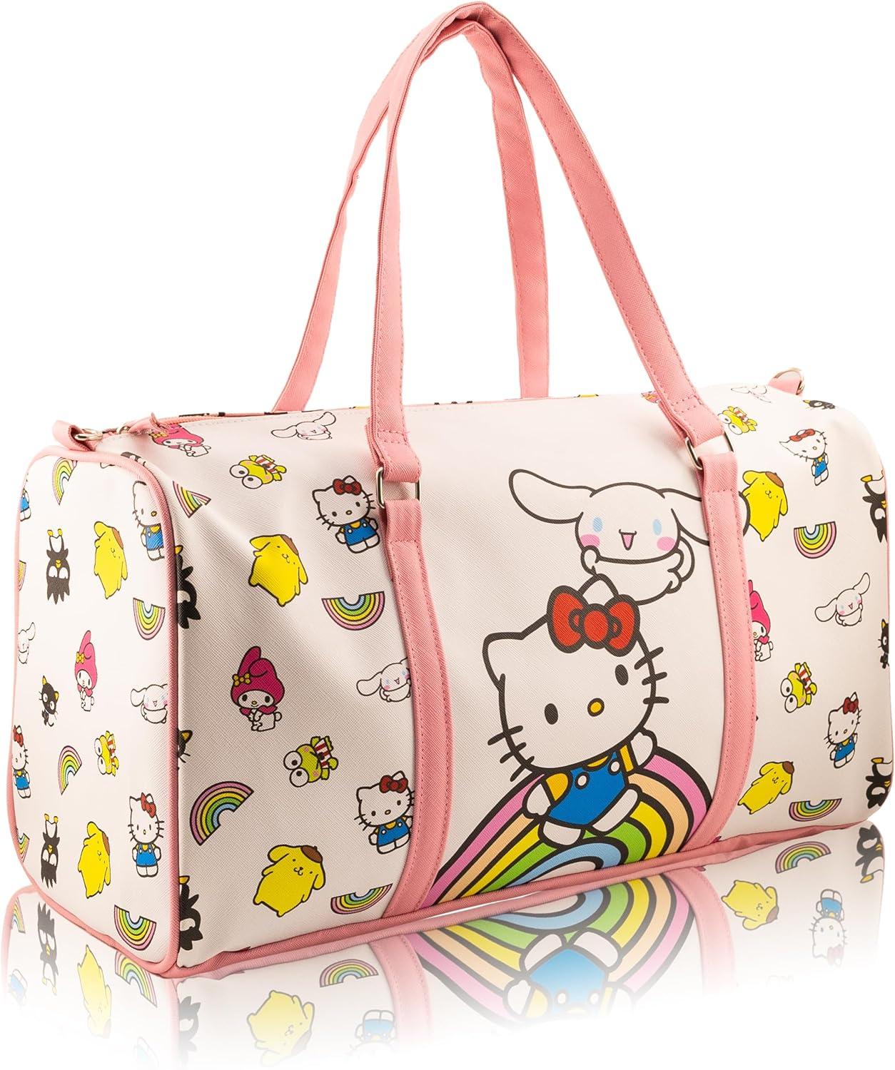 imageStitch Minnie Mickey Pooh Harry Potter or Jack Skellington 16 Leather Mini Travel Bag Duffle Bag Overnight BagCinnamoroll