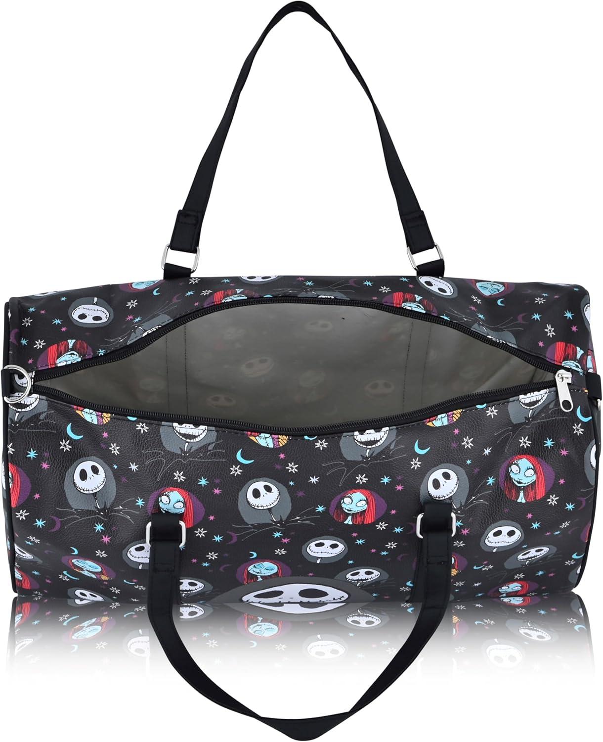 imageStitch Minnie Mickey Pooh Harry Potter or Jack Skellington 16 Leather Mini Travel Bag Duffle Bag Overnight BagNightmare Before Christmas