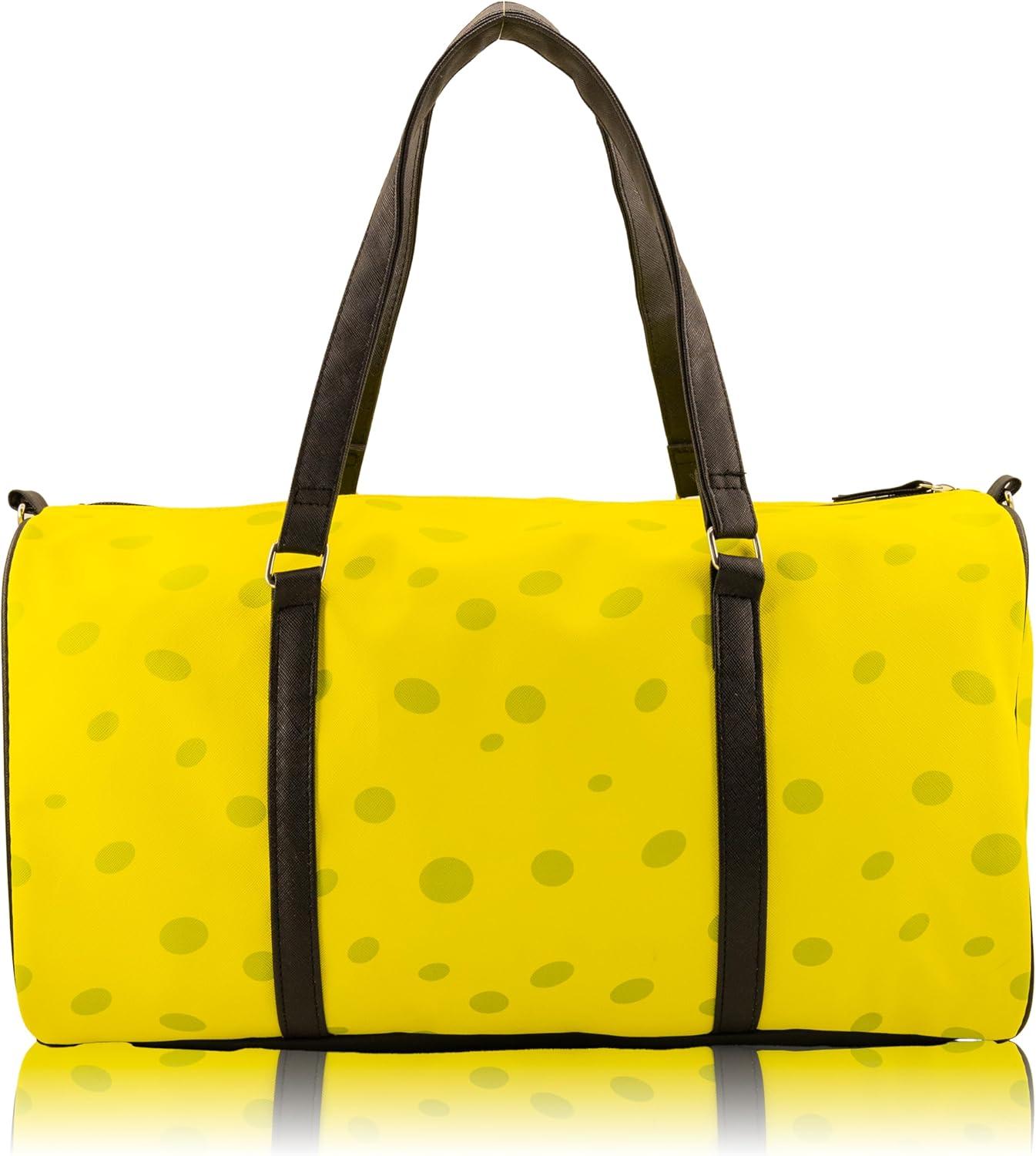imageStitch Minnie Mickey Pooh Harry Potter or Jack Skellington 16 Leather Mini Travel Bag Duffle Bag Overnight BagSpongeBob SquarePants