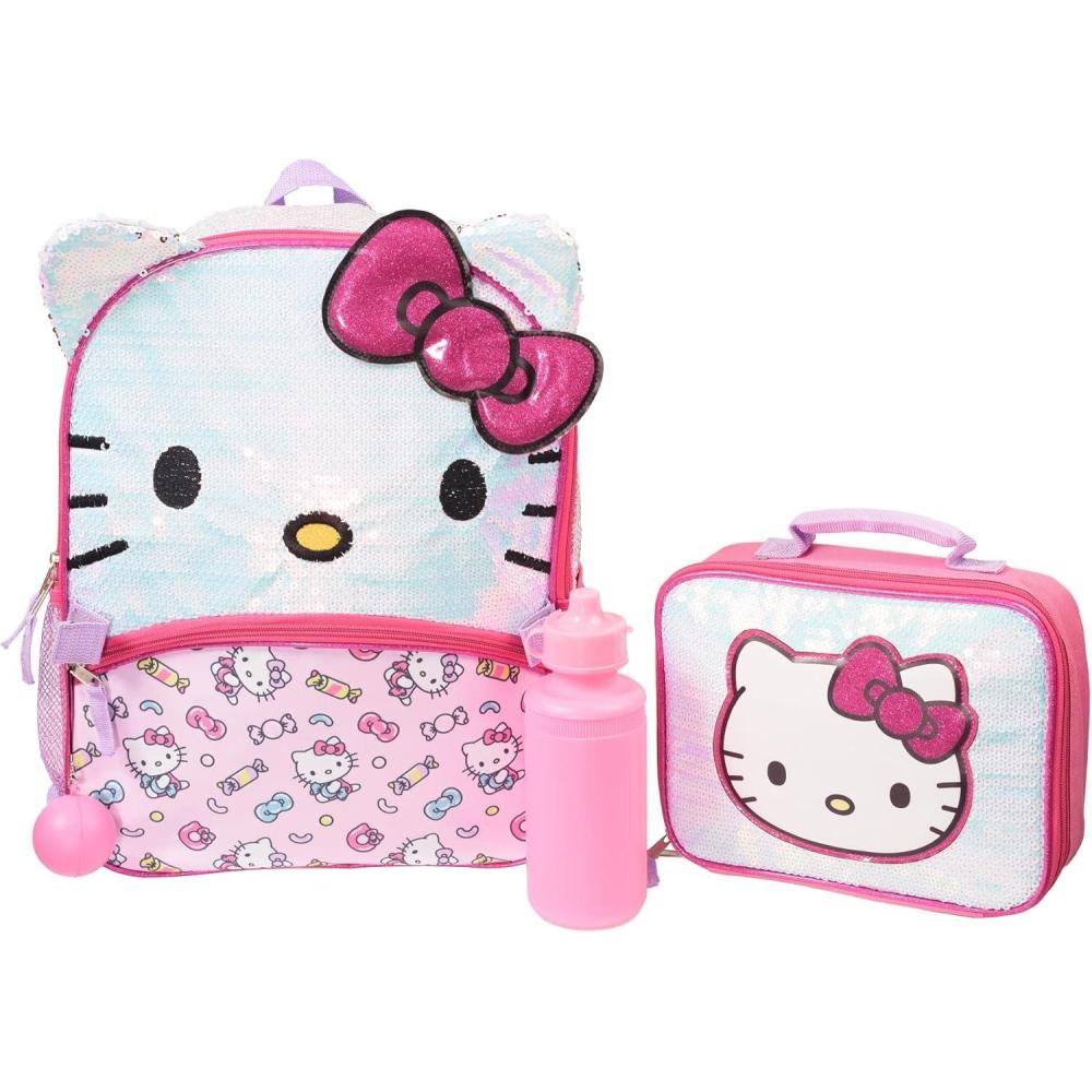 imageAI ACCESSORY INNOVATIONS Bluey 4 Piece Backpack Set for Pre School Girls amp Boys Kids 16 School BagPink Hk