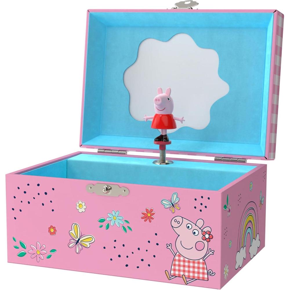 imageBluey Jewelry Box for Girls  Musical Jewelry Box with Spinning Figurine Bluey Toys for Kids Ages 35  Plays Bluey Theme Song  6 x 47 x 35 inPeppa Pig