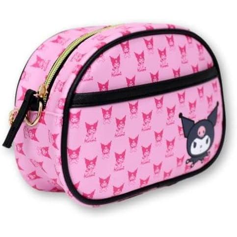 imageDisney Sanrio Bluey Purse Crossbody Handbag for Women  Metallic Vinyl Womens Shoulder HandbagNonpersonalized Hk Pink and Black