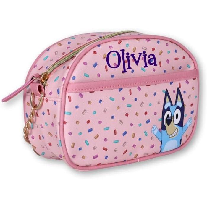imageDisney Sanrio Bluey Purse Crossbody Handbag for Women Metallic Vinyl Womens Shoulder HandbagPersonalized Bluey