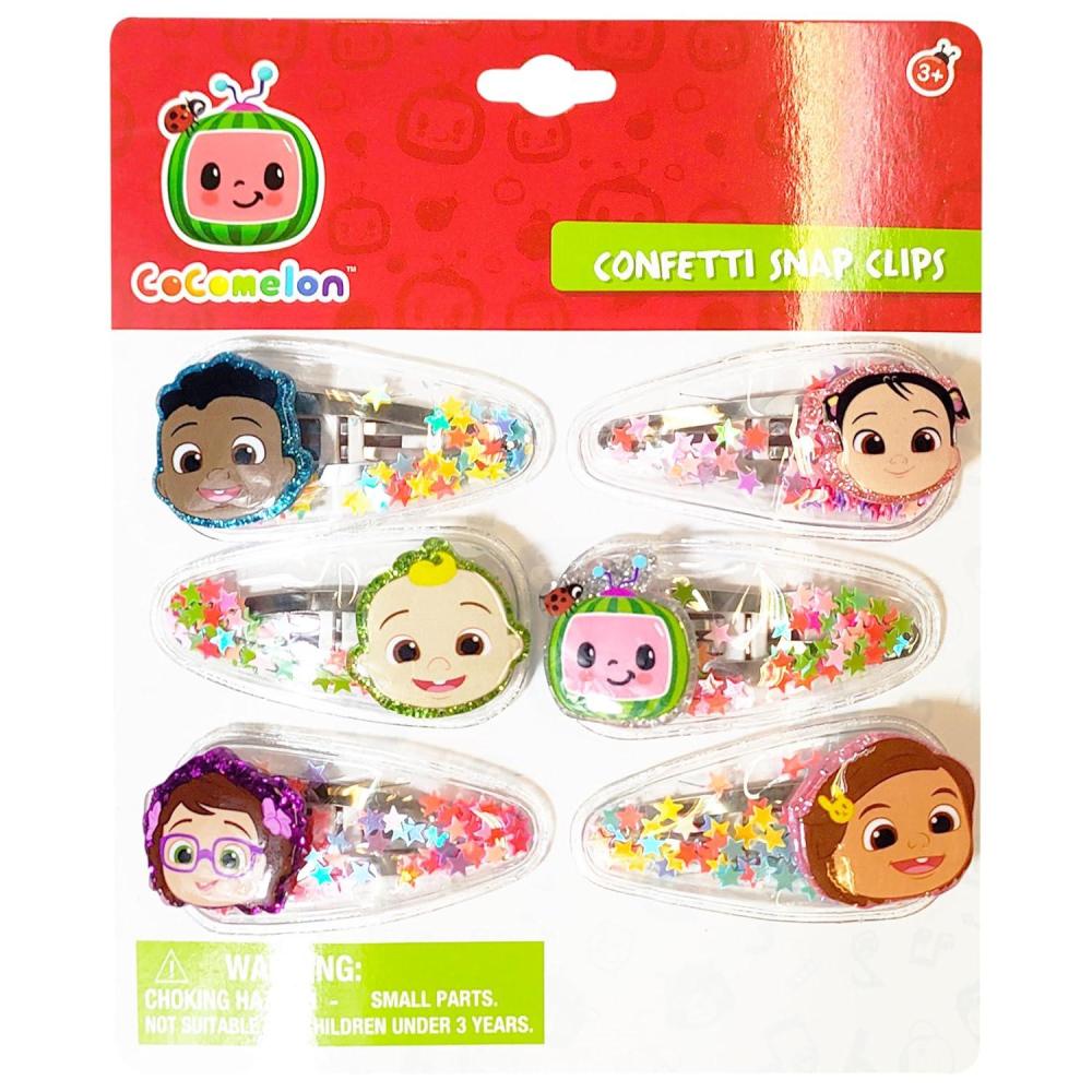 imageLUV HER Bluey Hair Accessories For Girls 6pc Cute Hair Clips with Favorite Bluey Character Charms Magical Confetti Hair Clips Ages 3Multicolor 2