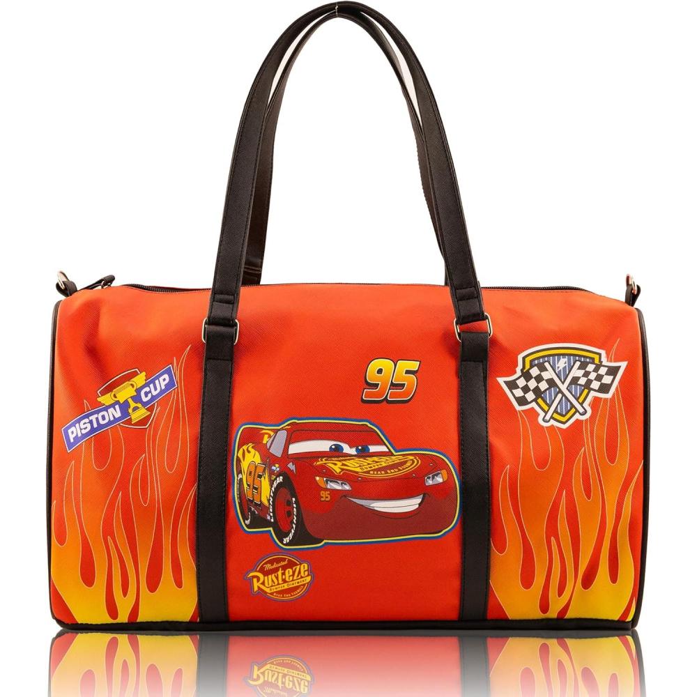 imageStitch Minnie Mickey Pooh Harry Potter or Jack Skellington 16 Leather Mini Travel Bag Duffle Bag Overnight BagCars