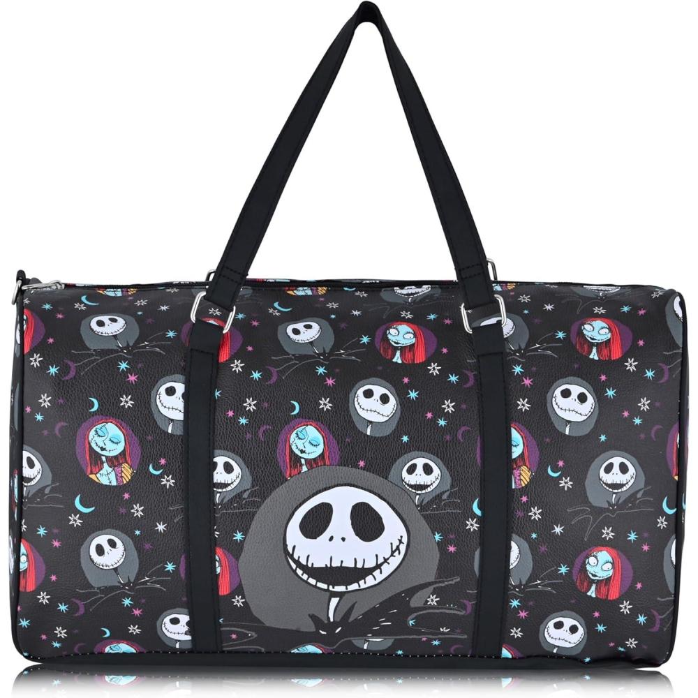 imageStitch Minnie Mickey Pooh Harry Potter or Jack Skellington 16 Leather Mini Travel Bag Duffle Bag Overnight BagNightmare Before Christmas