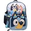 AI ACCESSORY INNOVATIONS Bluey 4 Piece Backpack Set for Pre School Girls & Boys, Kids 16″ School Bag(Bluey)