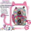 AI ACCESSORY INNOVATIONS Bluey 4 Piece Backpack Set for Pre School Girls & Boys, Kids 16″ School Bag(Gabby)