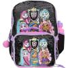 AI ACCESSORY INNOVATIONS Bluey 4 Piece Backpack Set for Pre School Girls & Boys, Kids 16″ School Bag(Monster High)