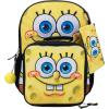 AI ACCESSORY INNOVATIONS Bluey 4 Piece Backpack Set for Pre School Girls & Boys, Kids 16″ School Bag(Spongebob)