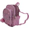 AI ACCESSORY INNOVATIONS Bluey 9” Micro Mini Backpack Purse Featuring a 3D Bluey Glitter Patch with Pom Pom Dangle, Blue(Barbie)