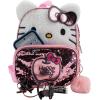 AI ACCESSORY INNOVATIONS Bluey 9” Micro Mini Backpack Purse Featuring a 3D Bluey Glitter Patch with Pom Pom Dangle, Blue(Hello Kitty)