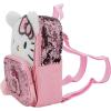 AI ACCESSORY INNOVATIONS Bluey 9” Micro Mini Backpack Purse Featuring a 3D Bluey Glitter Patch with Pom Pom Dangle, Blue(Hello Kitty)