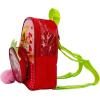 AI ACCESSORY INNOVATIONS Bluey 9” Micro Mini Backpack Purse Featuring a 3D Bluey Glitter Patch with Pom Pom Dangle, Blue(Strawberry Shortcake)