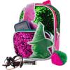AI ACCESSORY INNOVATIONS Bluey 9” Micro Mini Backpack Purse Featuring a 3D Bluey Glitter Patch with Pom Pom Dangle, Blue(Wicked)