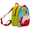 AI ACCESSORY INNOVATIONS Bluey Big Face Mini Cosplay PU Backpack Purse, Shoulder Bag with Epoxy Filled Metal Pineapple Charm, 10.5 Inch, Adjustable Straps, Faux Leather(Black/Blue)