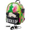AI ACCESSORY INNOVATIONS Bluey Big Face Mini Cosplay PU Backpack Purse, Shoulder Bag with Epoxy Filled Metal Pineapple Charm, 10.5 Inch, Adjustable Straps, Faux Leather(Wicked)