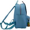 AI ACCESSORY INNOVATIONS Bluey Big Face Mini Cosplay PU Backpack Purse, Shoulder Bag with Epoxy Filled Metal Pineapple Charm, 10.5 Inch, Adjustable Straps, Faux Leather(Bluey)