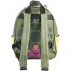AI ACCESSORY INNOVATIONS Bluey Big Face Mini Cosplay PU Backpack Purse, Shoulder Bag with Epoxy Filled Metal Pineapple Charm, 10.5 Inch, Adjustable Straps, Faux Leather(Tmnt)