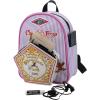 AI ACCESSORY INNOVATIONS Bluey Big Face Mini Cosplay PU Backpack Purse, Shoulder Bag with Epoxy Filled Metal Pineapple Charm, 10.5 Inch, Adjustable Straps, Faux Leather(Harry Potter)