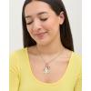 Bingo and Bluey Necklace for Girls 2 Pieces Official License 16″+3.25″, Bluey Jewelry with Charms