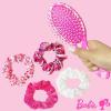 Bluey Hair Accessory 5 Pcs Set – 1 Regular 9 inch Bluey HairBrush For Girls + 4 Bluey Scrunchies For Kids – Accessories For Girls – Detangling Brush – Elastic Hair Ties Ropes Scrunchies Ages 3+(Barbie 5 Piece Hair Accessories)