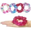 Bluey Hair Accessory 5 Pcs Set – 1 Regular 9 inch Bluey HairBrush For Girls + 4 Bluey Scrunchies For Kids – Accessories For Girls – Detangling Brush – Elastic Hair Ties Ropes Scrunchies Ages 3+(Jojo Hair Brush Set)