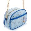 Disney Sanrio Bluey Purse Crossbody Handbag for Women | Metallic Vinyl Women’s Shoulder Handbag(Bluey Sprinkles)