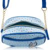 Disney Sanrio Bluey Purse Crossbody Handbag for Women | Metallic Vinyl Women’s Shoulder Handbag(Bluey Sprinkles)